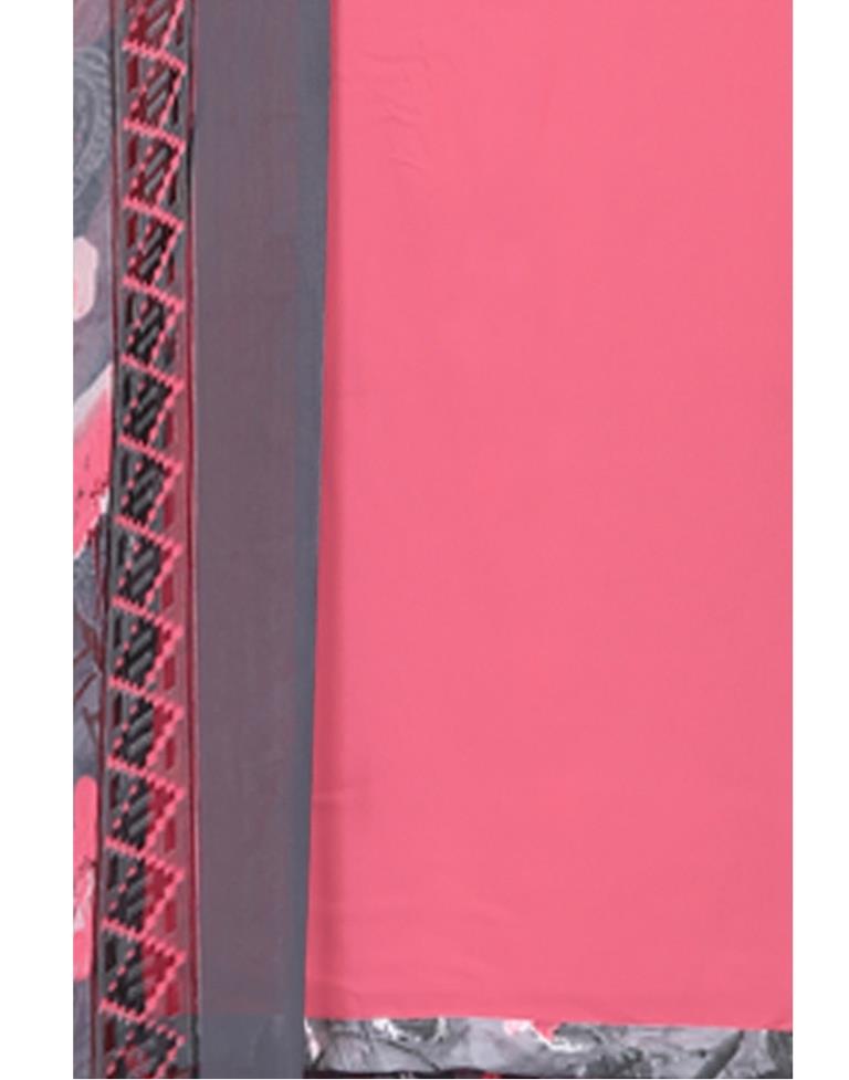 Punch Pink Dyed Unstitched Salwar Suit | Sudathi