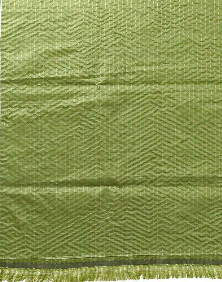 Olive Green Jacquard Dupatta | Leemboodi