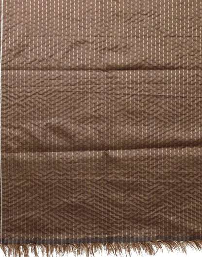 Brown Jacquard Dupatta | Leemboodi