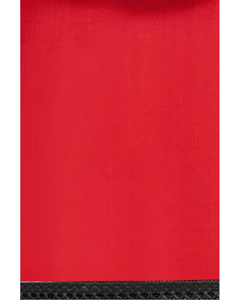 Red Cotton Handwork Unstitched Salwar Suit | Sudathi