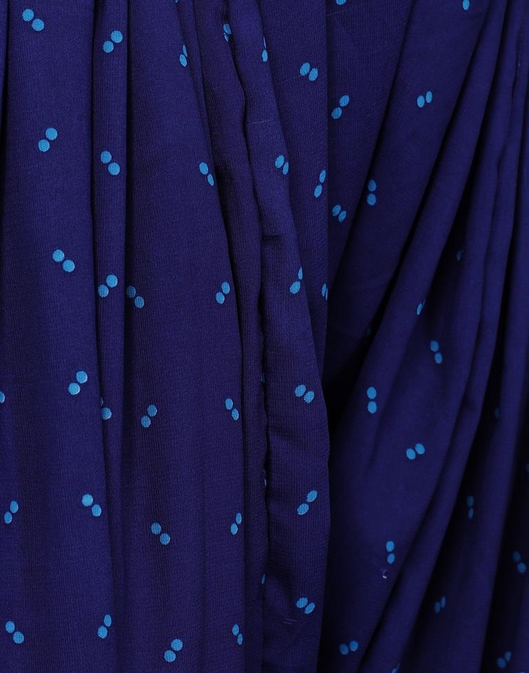 Sky Blue Bandhani Printed Unstitched Salwar Suit | Sudathi