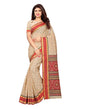 Beige Coloured Poly Cotton Printed Saree | Leemboodi