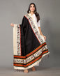 Black Printed Dupatta | Leemboodi