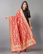 Red Jacquard Dupatta | Leemboodi