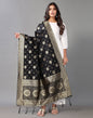 Black Jacquard Dupatta | Leemboodi