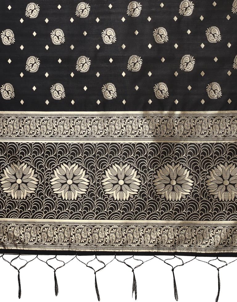 Black Jacquard Dupatta | Leemboodi