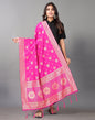 Pink Jacquard Dupatta | Leemboodi