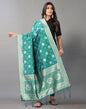 Rama Green Jacquard Dupatta | Leemboodi