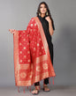 Red Jacquard Dupatta | Leemboodi