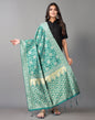 Rama Green Jacquard Dupatta | Leemboodi