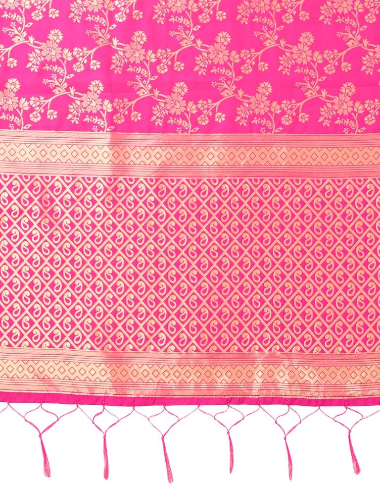Pink Jacquard Dupatta | Leemboodi