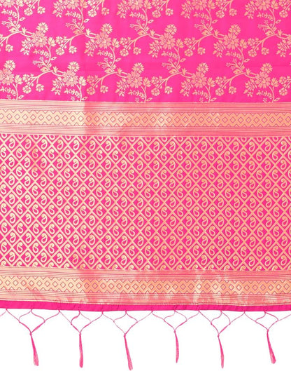 Pink Jacquard Dupatta | Leemboodi