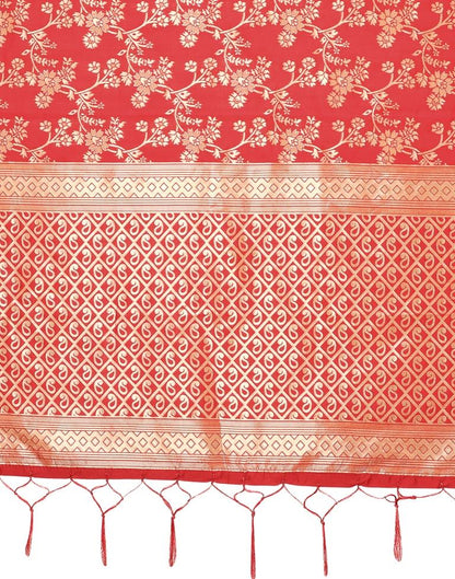 Red Jacquard Dupatta | Leemboodi