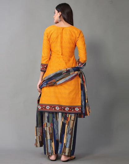 Printed Cotton Unstitched Salwar Suit Material | Sudathi