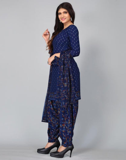 Printed Unstitched Salwar Suit Material | Sudathi