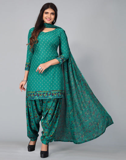 Printed Unstitched Salwar Suit Material | Sudathi