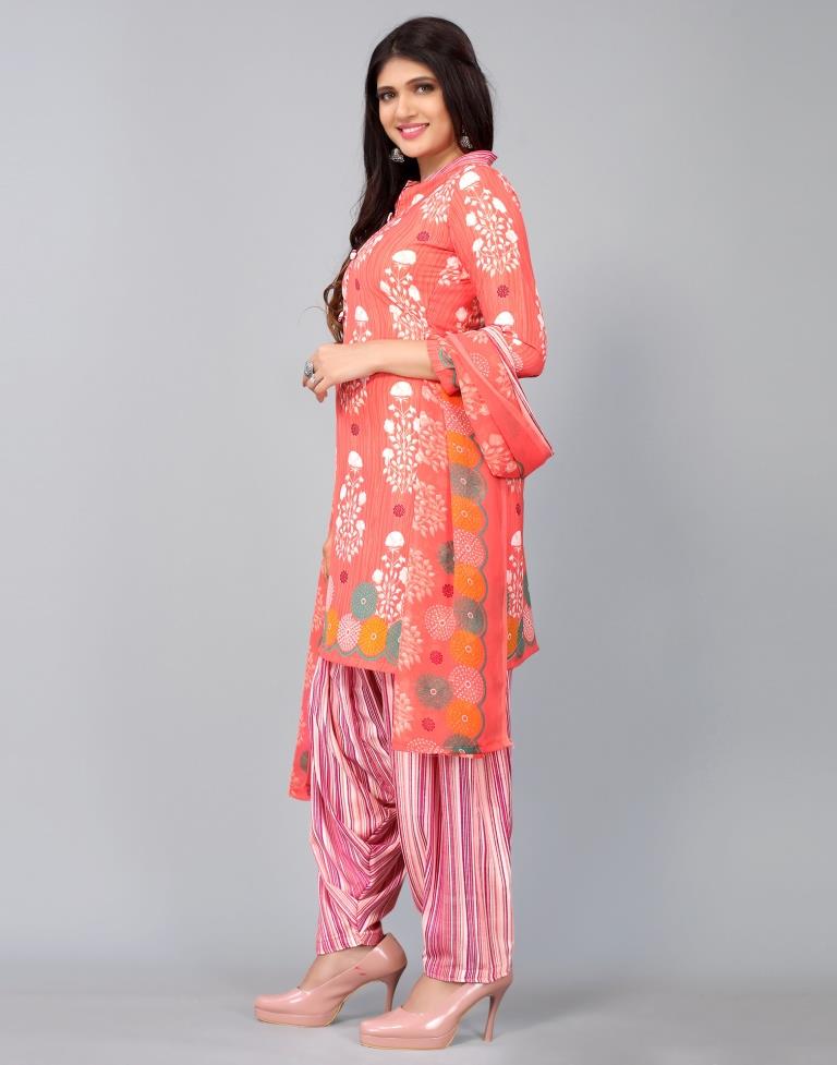 Printed Unstitched Salwar Suit Material | Sudathi