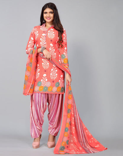 Printed Unstitched Salwar Suit Material | Sudathi