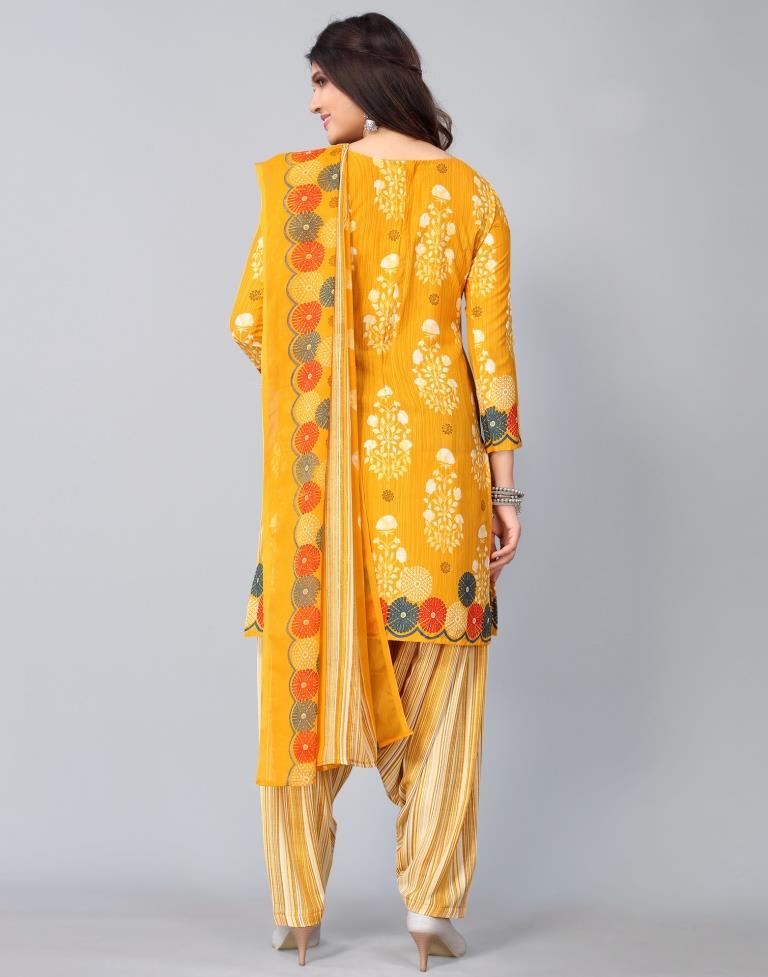 Printed Unstitched Salwar Suit Material | Sudathi