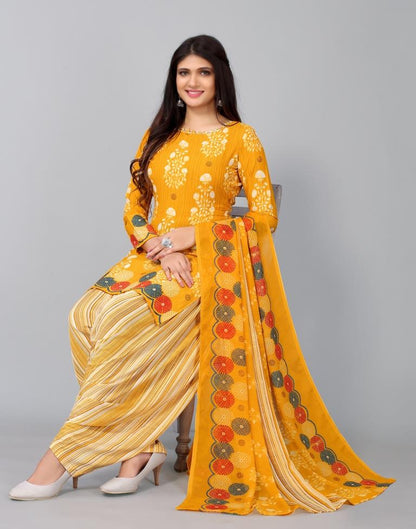 Printed Unstitched Salwar Suit Material | Sudathi