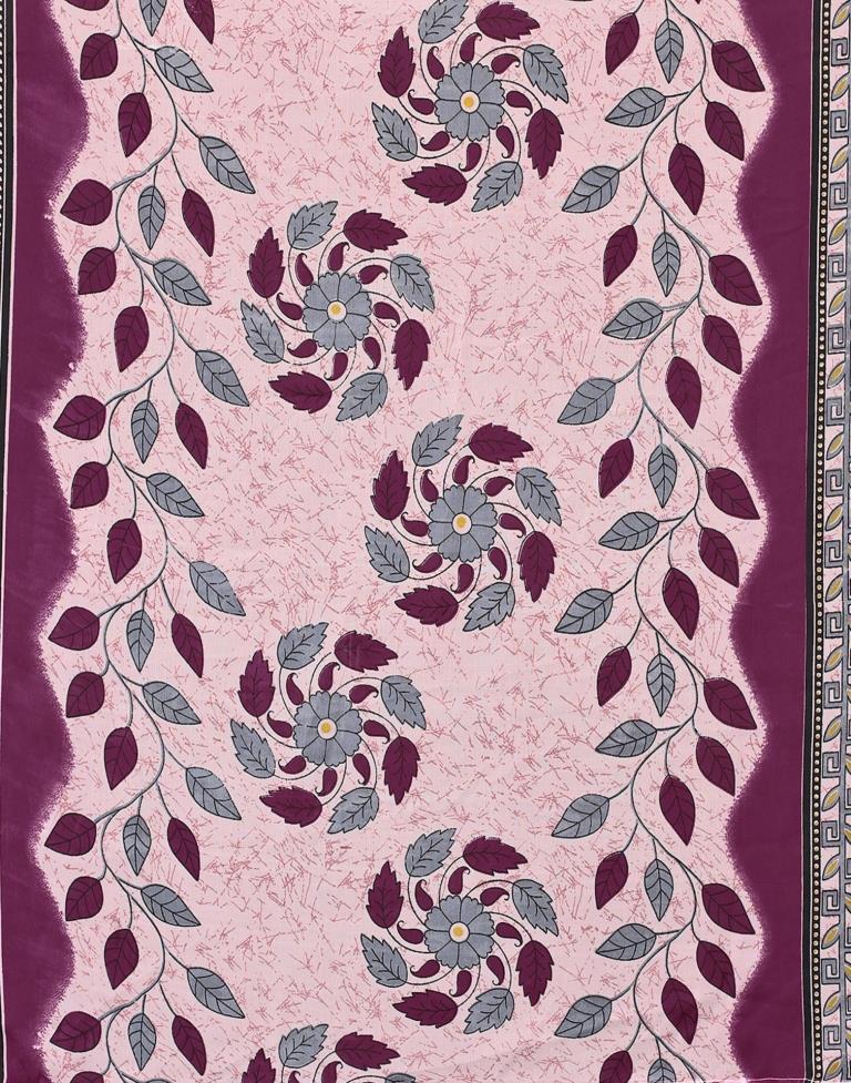 Printed Polyester Unstitched Salwar Suit Material | Sudathi