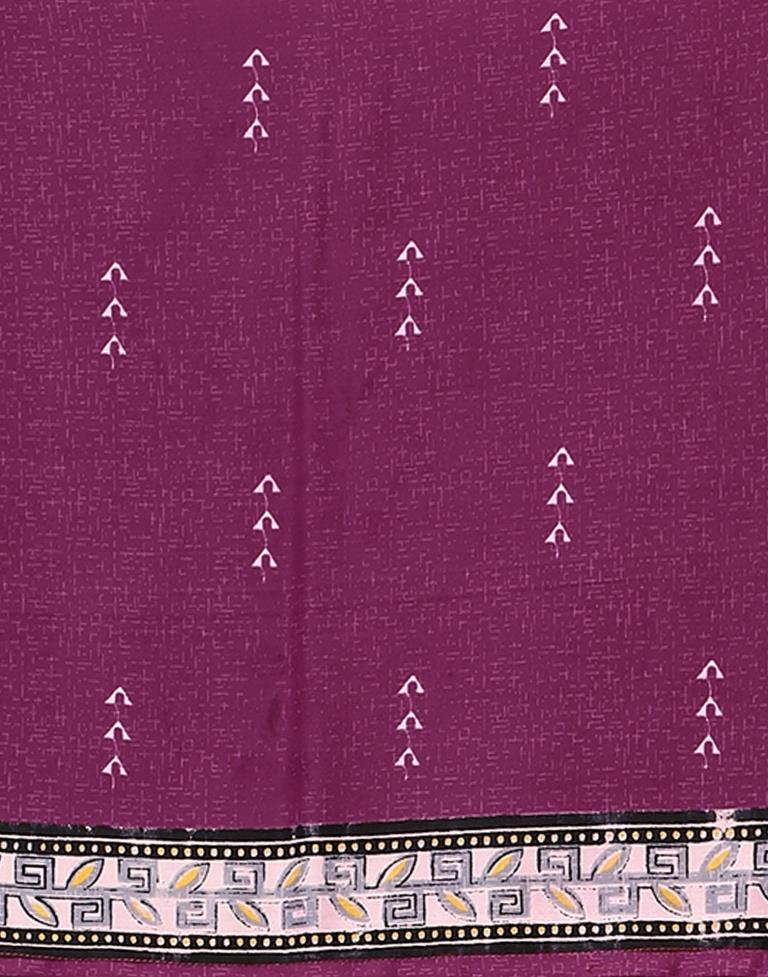 Printed Polyester Unstitched Salwar Suit Material | Sudathi