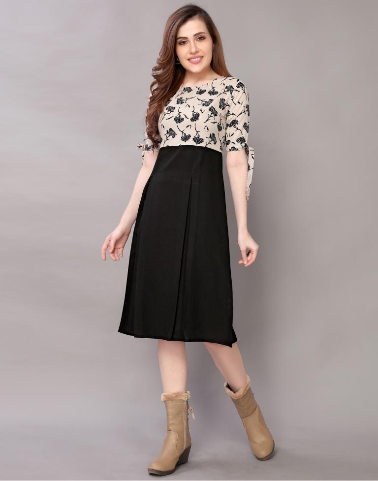 Black A-line Dress | Sudathi