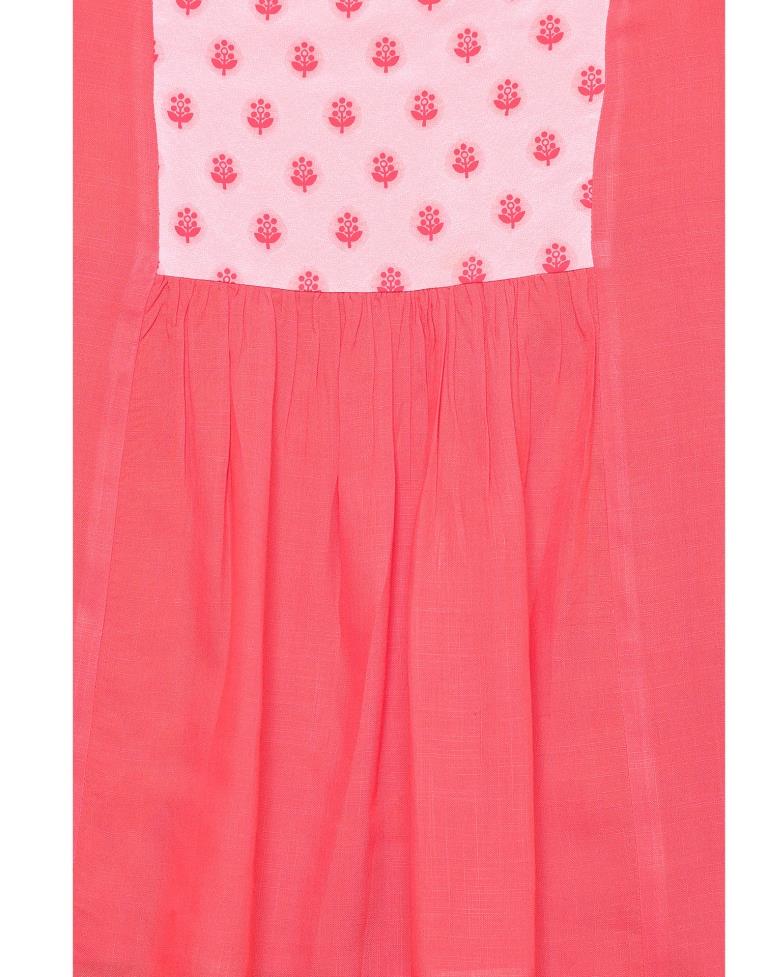 Coral Pink Printed Top | Sudathi