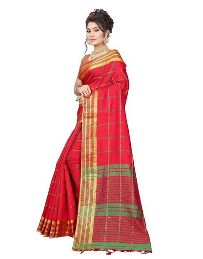 Red Banarasi Silk Saree