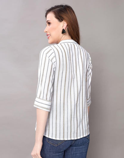 Off White Cotton Shirt | Sudathi