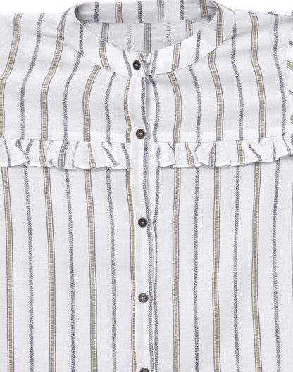 Off White Cotton Shirt | Sudathi