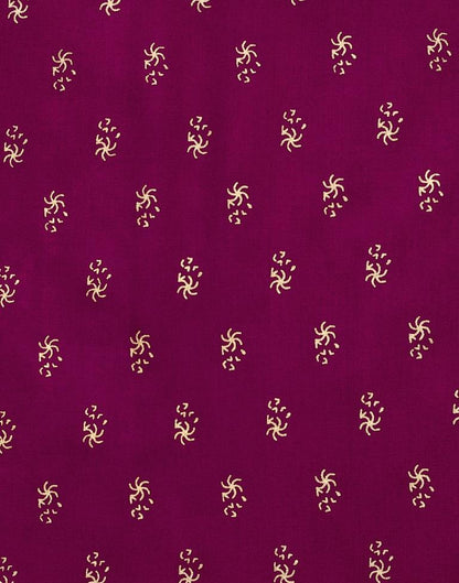 Mesmerising Purple Coloured Foil Printed Rayon Tops | Sudathi