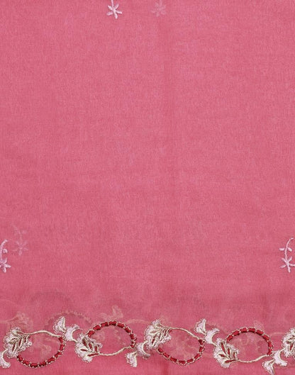 Light Pink Plain Georgette Unstitched Salwar Suit Material