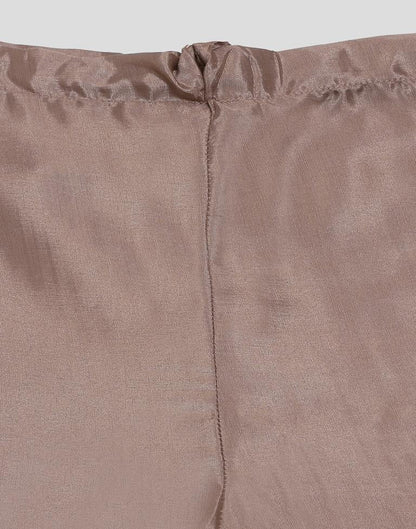 Brown Plain Georgette Unstitched Salwar Suit Material