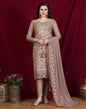 Brown Plain Georgette Unstitched Salwar Suit Material