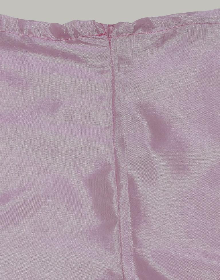 Lavender Plain Georgette Unstitched Salwar Suit Material