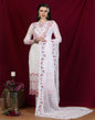 White Plain Georgette Unstitched Salwar Suit Material