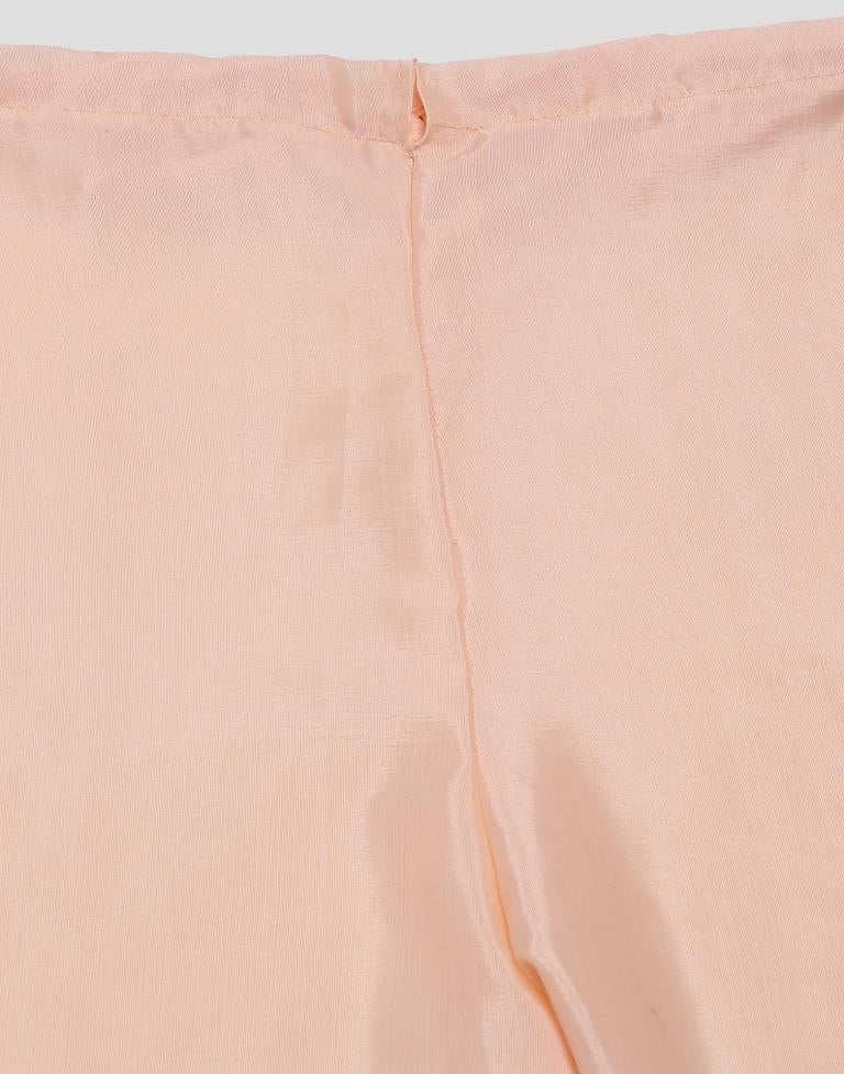 Light Beige Plain Georgette Unstitched Salwar Suit Material