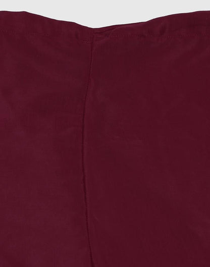 Maroon Plain Georgette Unstitched Salwar Suit Material