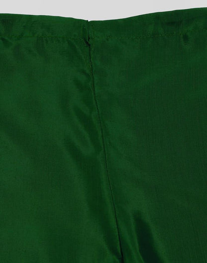 Green Plain Georgette Unstitched Salwar Suit Material