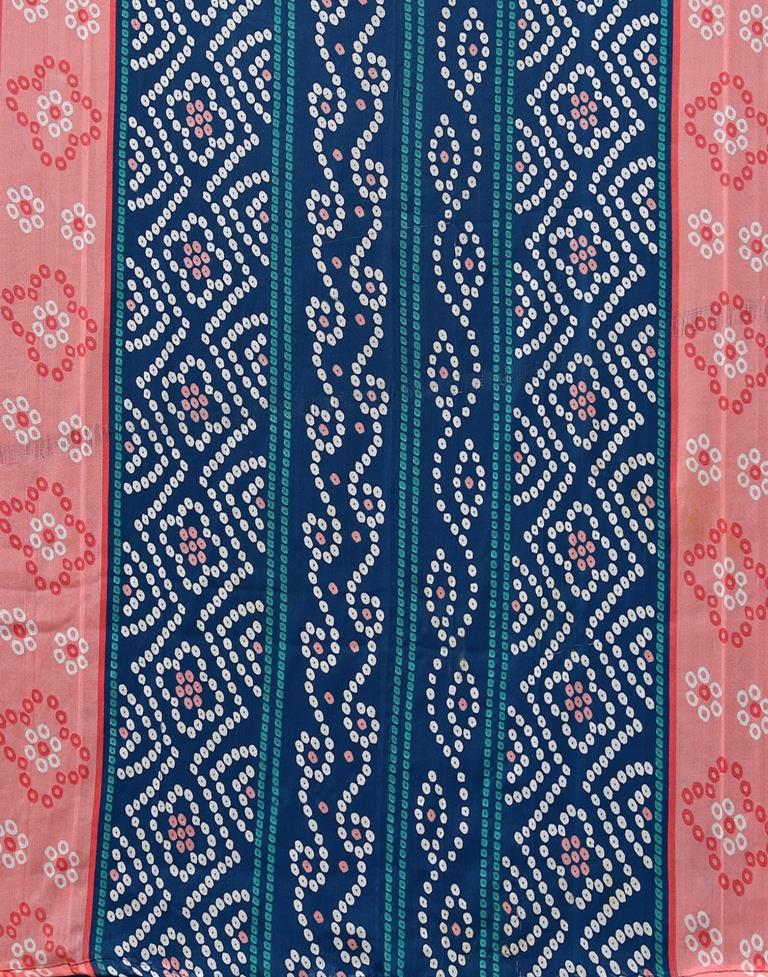 Pink Printed Cotton Unstitched Salwar Suit Material