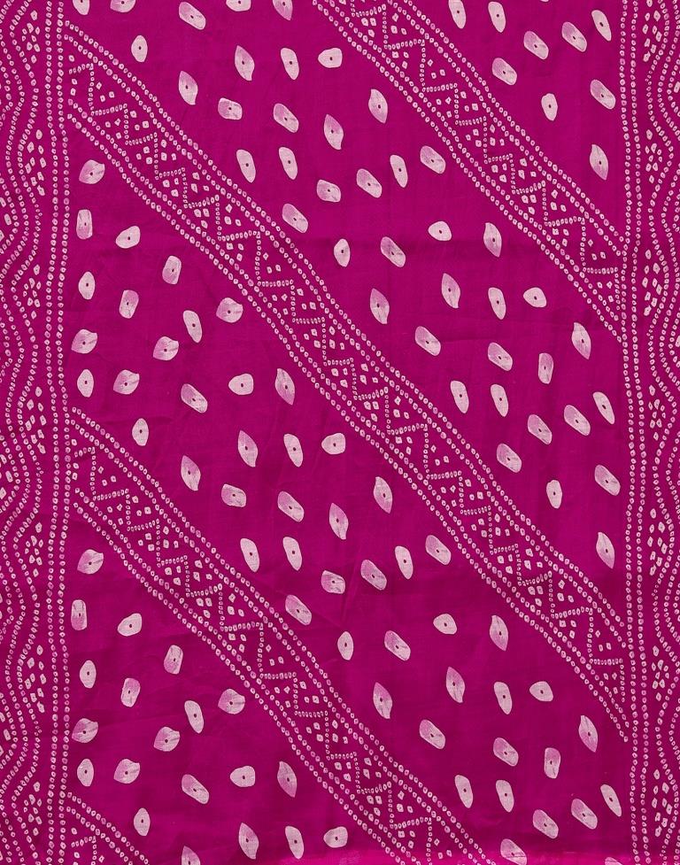 Pink Printed Cotton Unstitched Salwar Suit Material