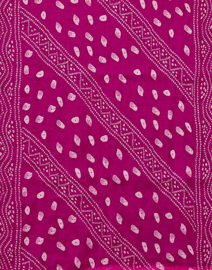 Pink Printed Cotton Unstitched Salwar Suit Material