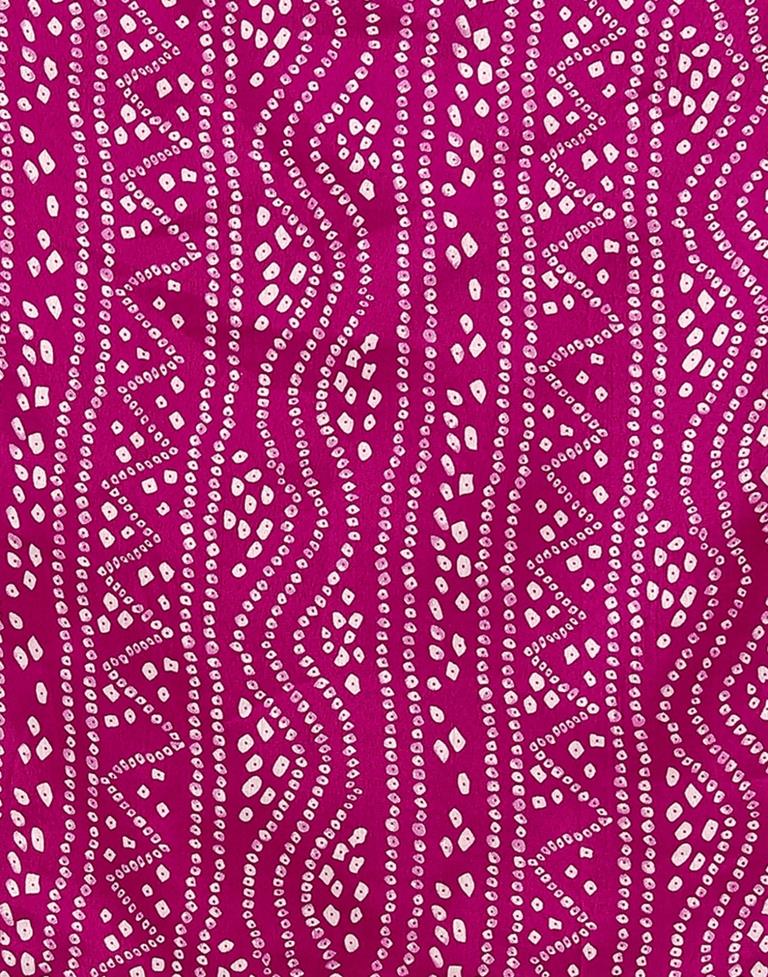 Pink Printed Cotton Unstitched Salwar Suit Material