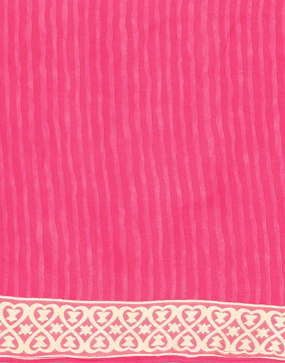 Pink Printed Cotton Unstitched Salwar Suit Material