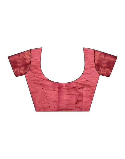 Ready to Wear Beige & Red Silk Printed Saree