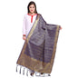 Blue Coloured Poly Silk Jacqaurd Dupatta | Sudathi