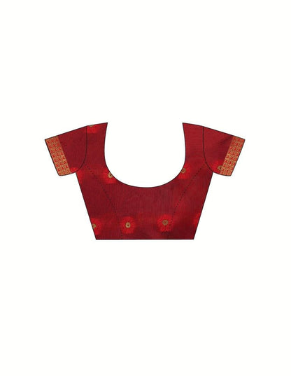 Navy Blue Banarasi Silk Saree