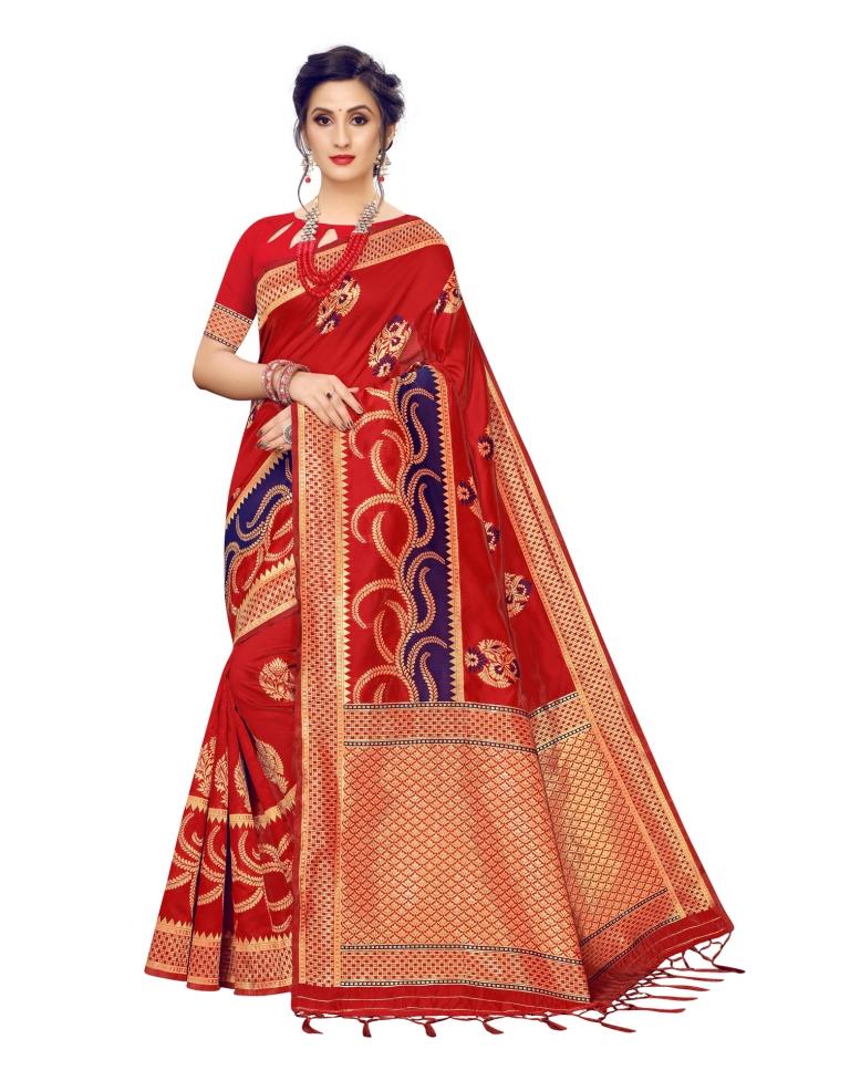 Maroon Silk Saree | Sudathi