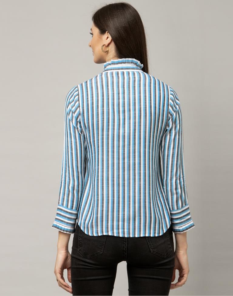 Amazing Sky Blue Woven Shirt | Leemboodi